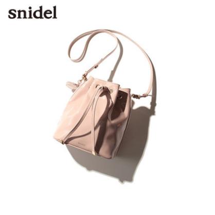 snidel2015春夏新品简约百搭单肩/斜跨水桶包